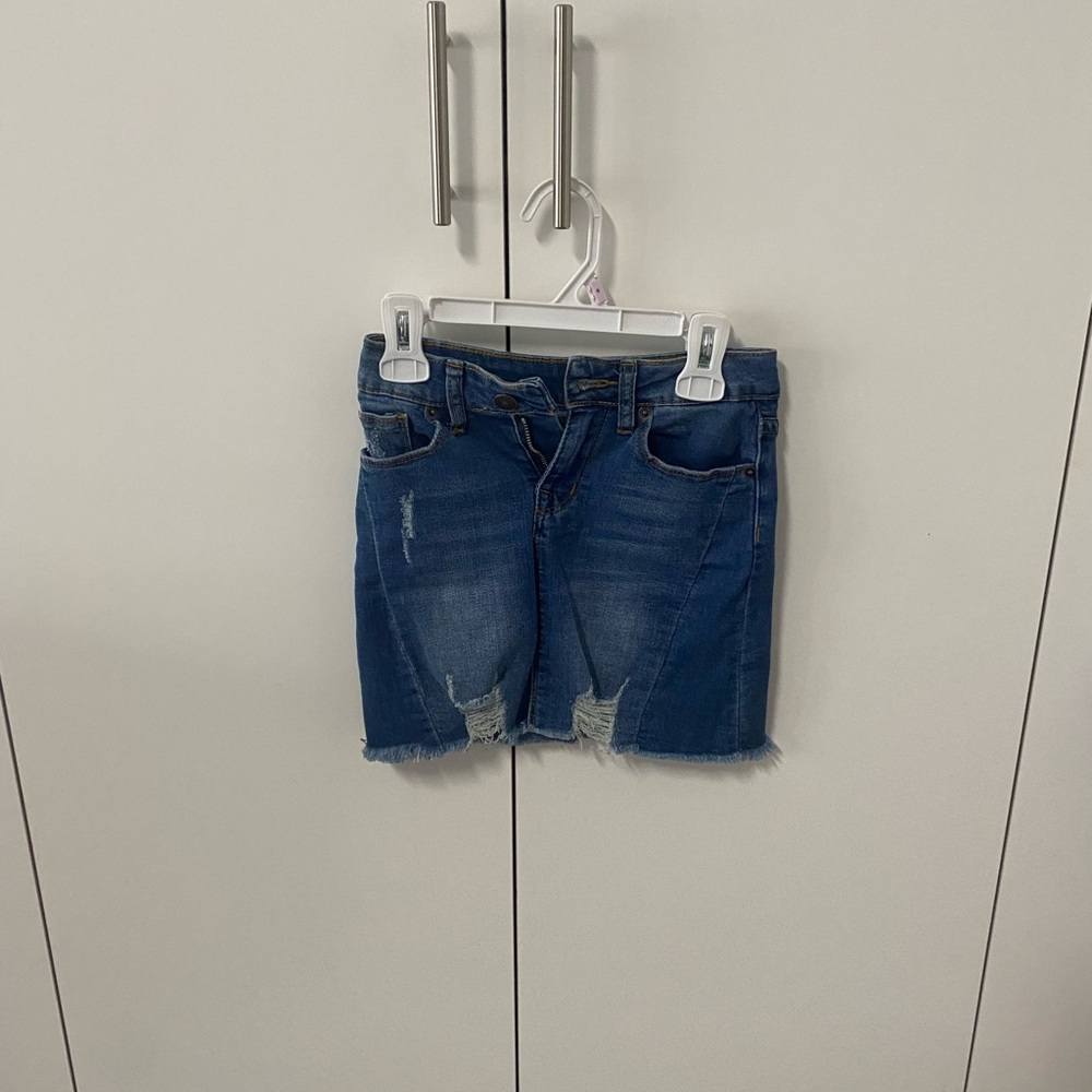 hudson jean skirt.